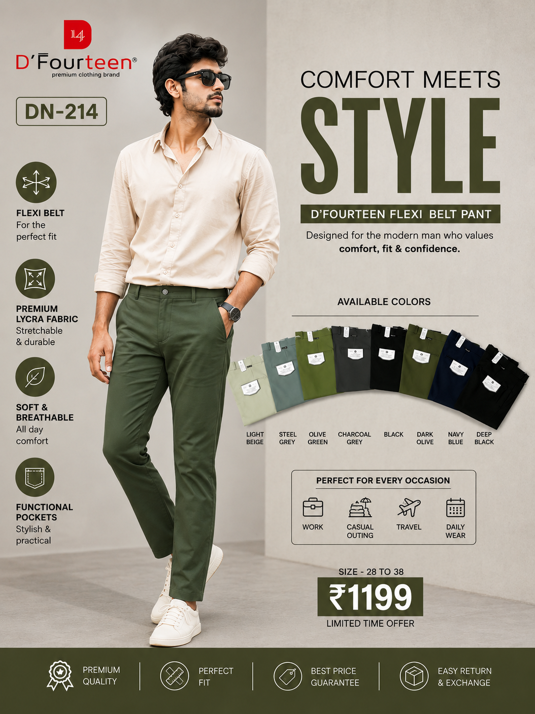 Premium B2B formal pants wholesale